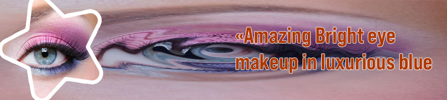 Bright eye makeup